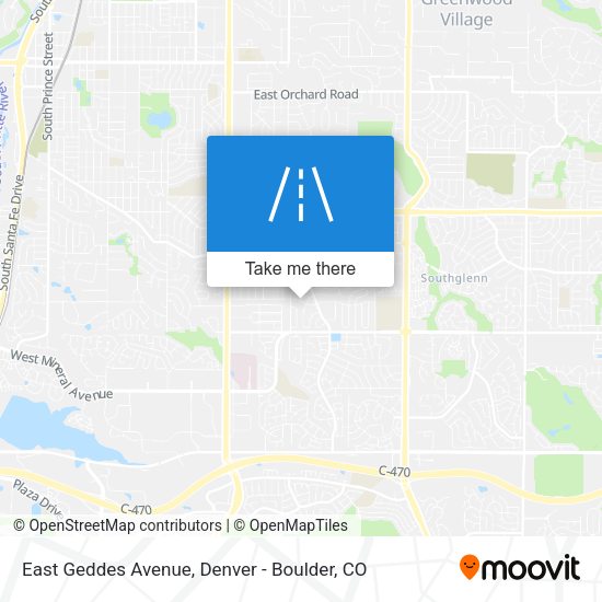 East Geddes Avenue map