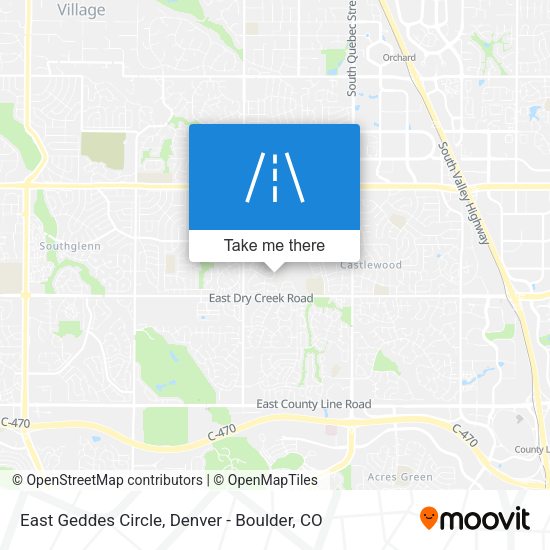 East Geddes Circle map