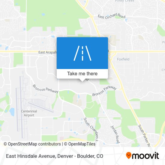 East Hinsdale Avenue map