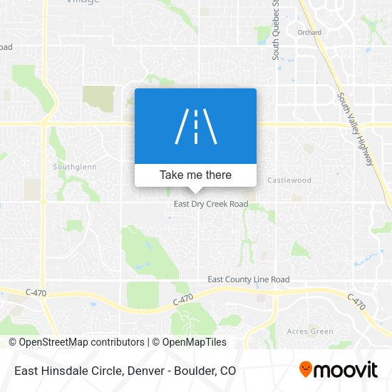 East Hinsdale Circle map