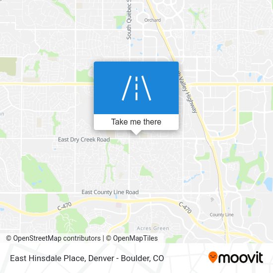 East Hinsdale Place map