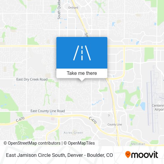 East Jamison Circle South map