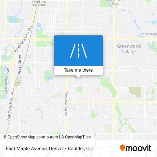 Mapa de East Maple Avenue