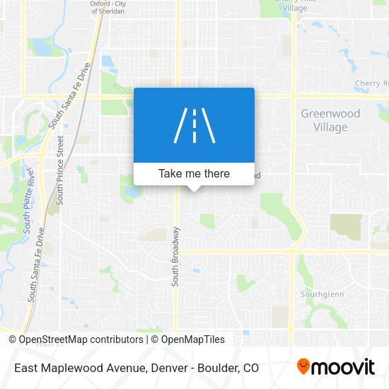 East Maplewood Avenue map