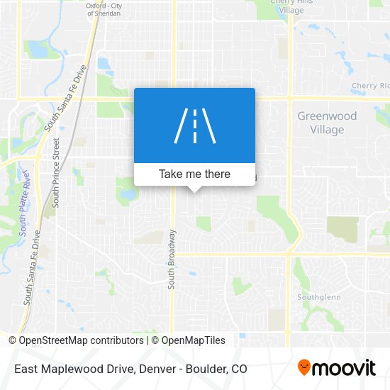 Mapa de East Maplewood Drive