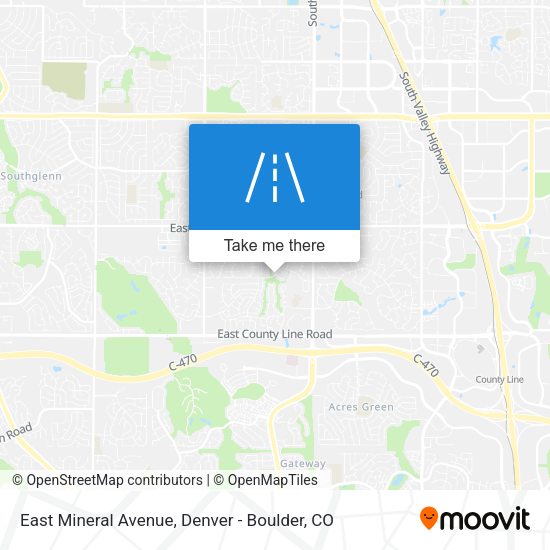 Mapa de East Mineral Avenue