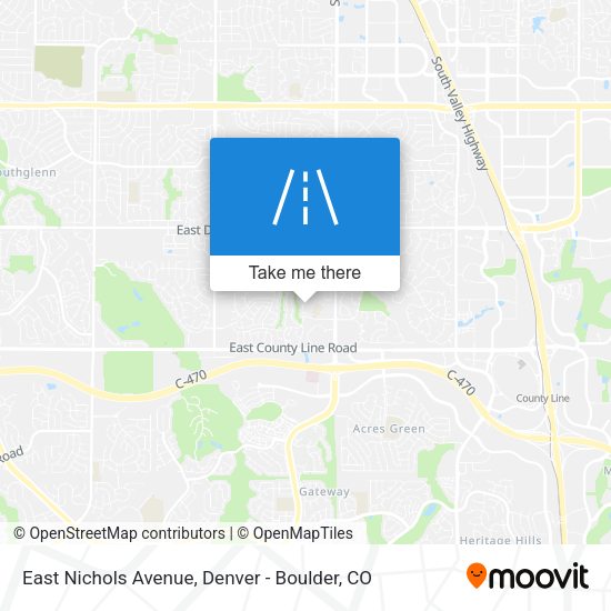 East Nichols Avenue map