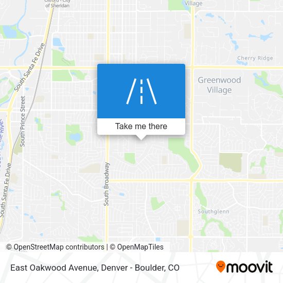 Mapa de East Oakwood Avenue