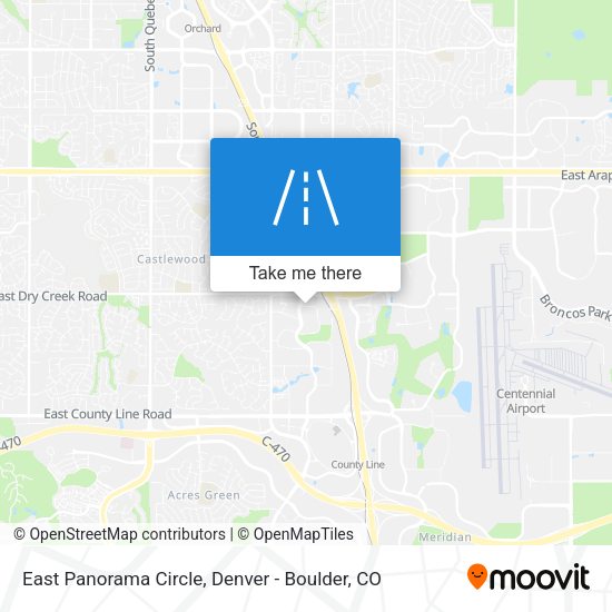 East Panorama Circle map