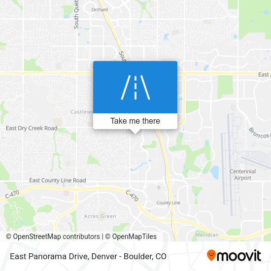 East Panorama Drive map