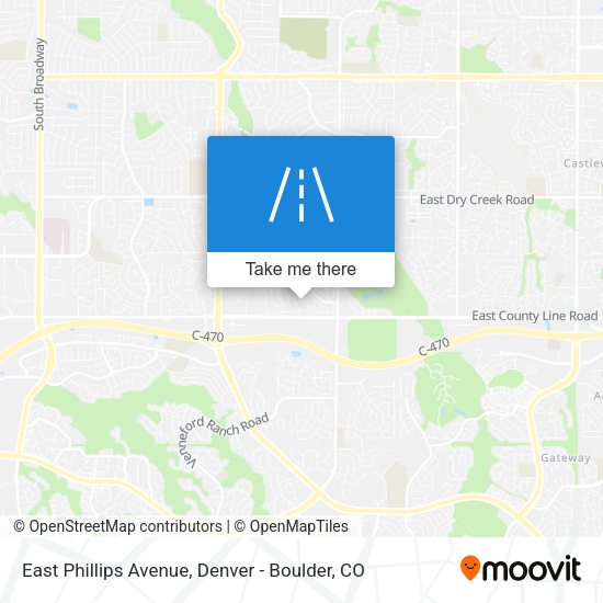 Mapa de East Phillips Avenue