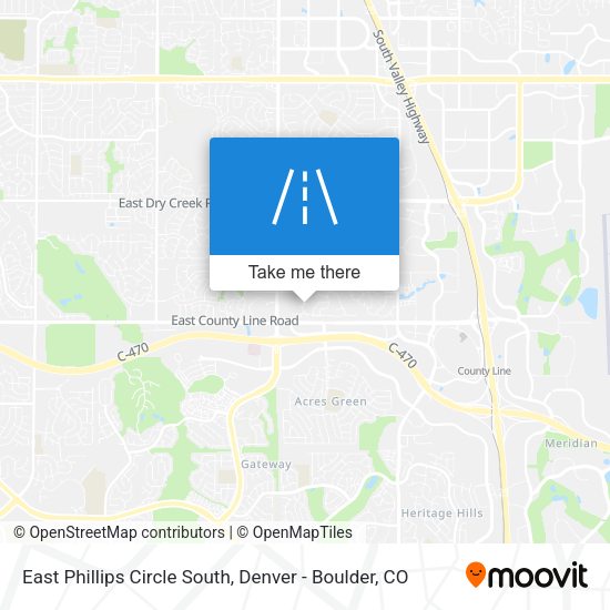 Mapa de East Phillips Circle South