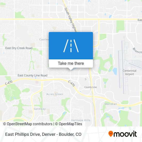 East Phillips Drive map