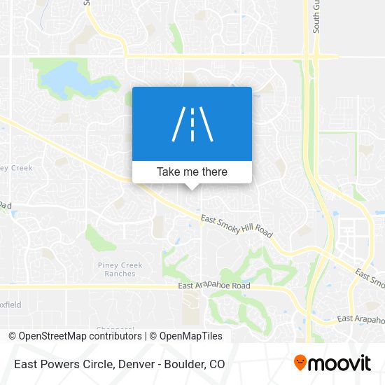 East Powers Circle map