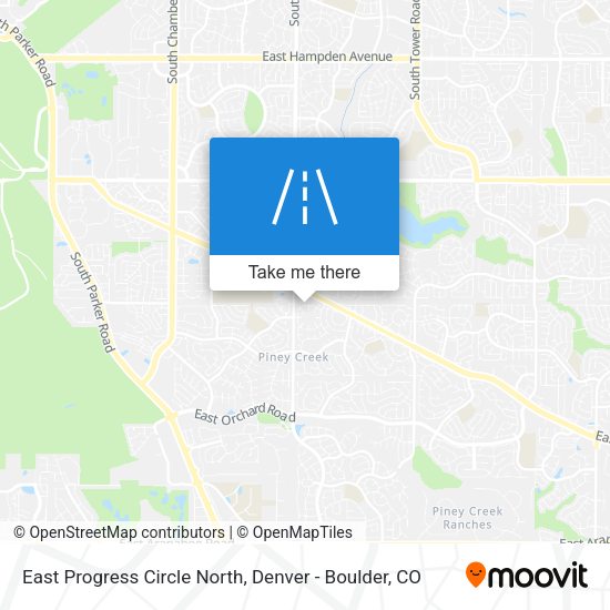 East Progress Circle North map