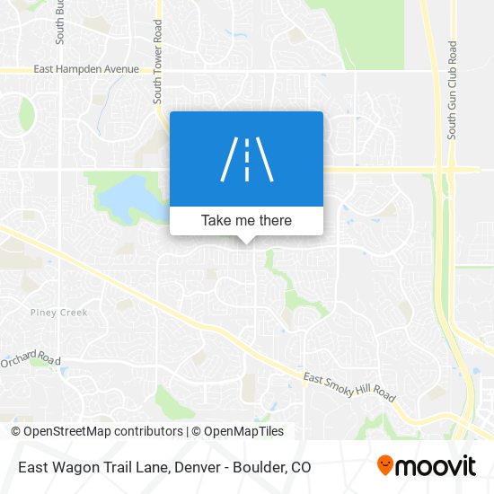 East Wagon Trail Lane map