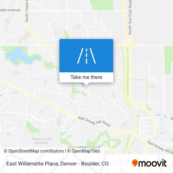 East Willamette Place map
