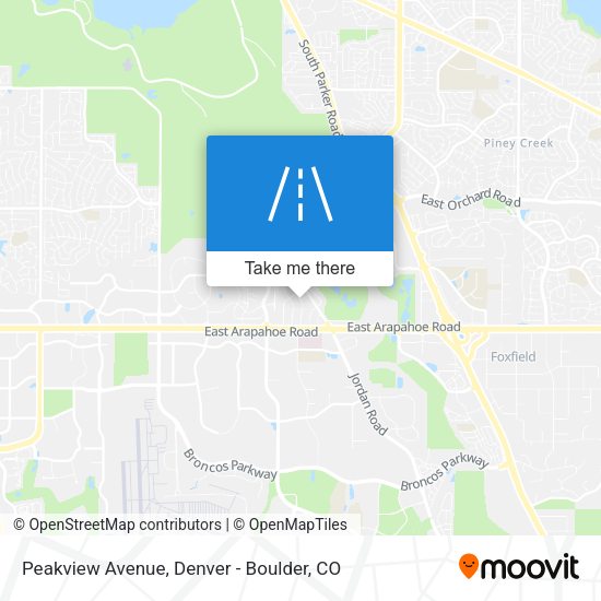 Peakview Avenue map