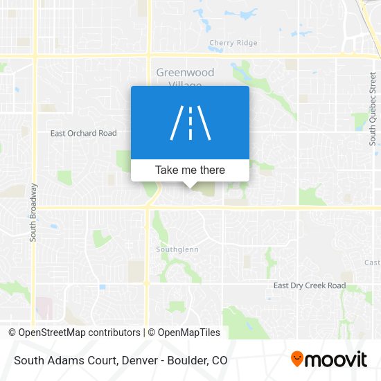 Mapa de South Adams Court