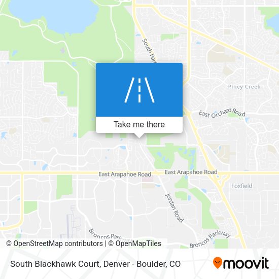 South Blackhawk Court map