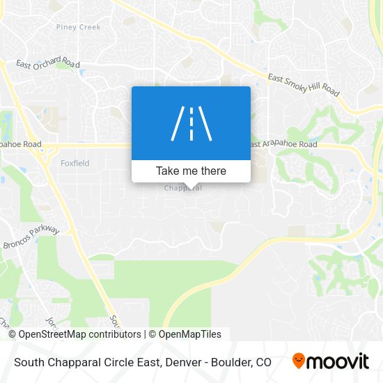 Mapa de South Chapparal Circle East