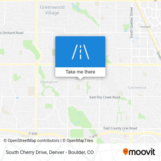 South Cherry Drive map