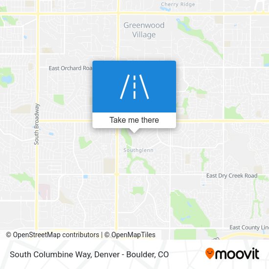 South Columbine Way map