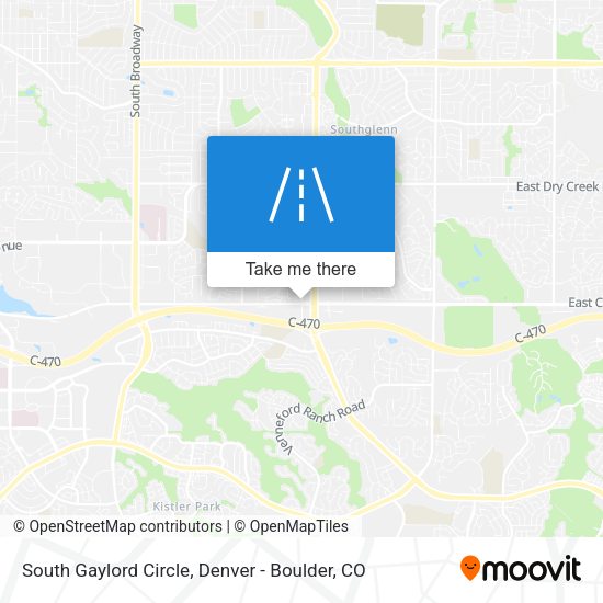 Mapa de South Gaylord Circle