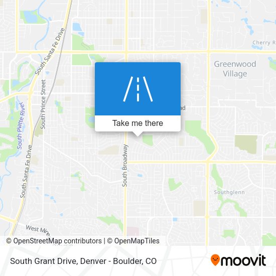 South Grant Drive map