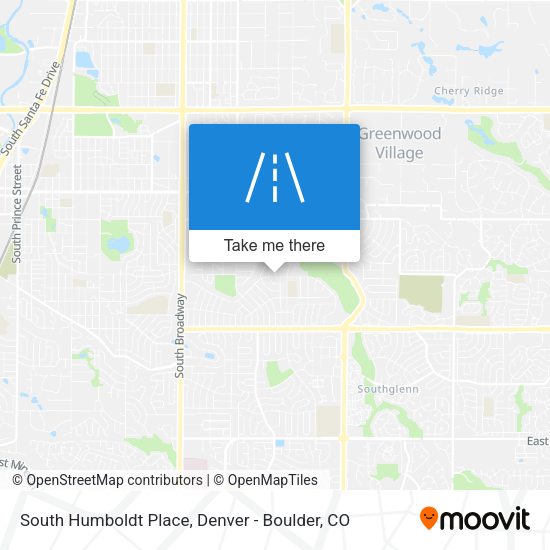 South Humboldt Place map