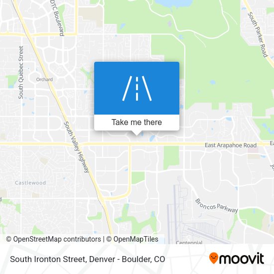 South Ironton Street map