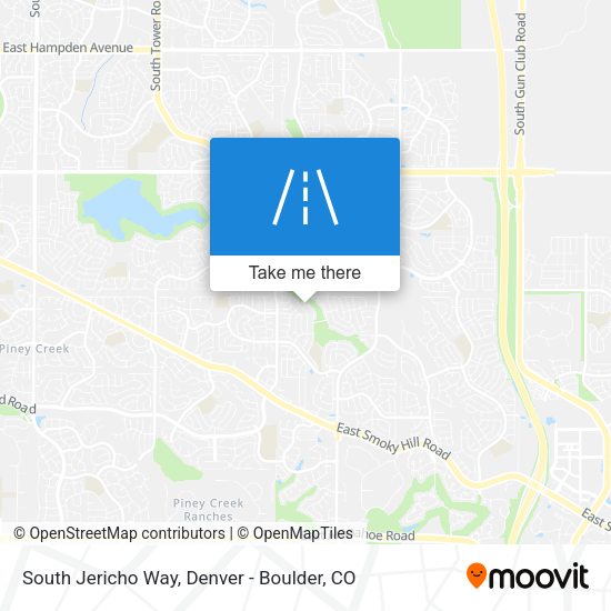 South Jericho Way map