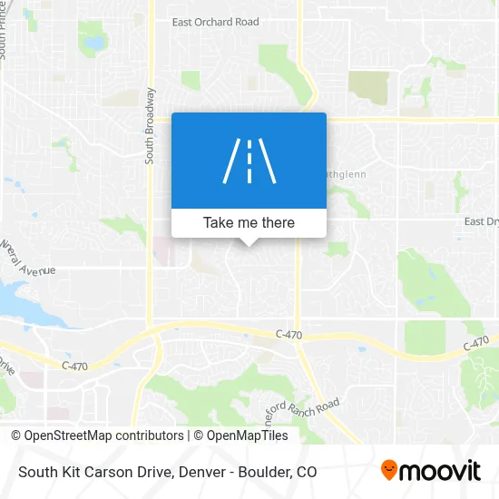 South Kit Carson Drive map