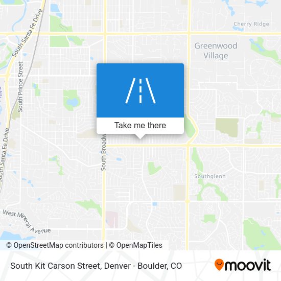 Mapa de South Kit Carson Street