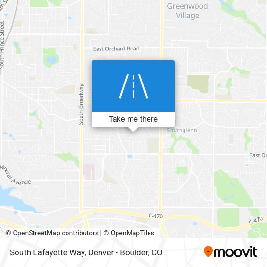 South Lafayette Way map