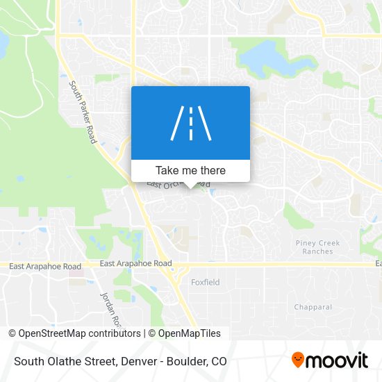 South Olathe Street map