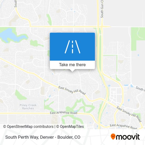South Perth Way map