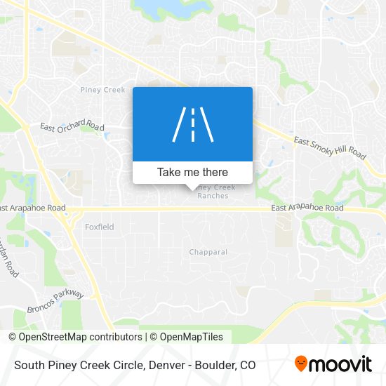 South Piney Creek Circle map