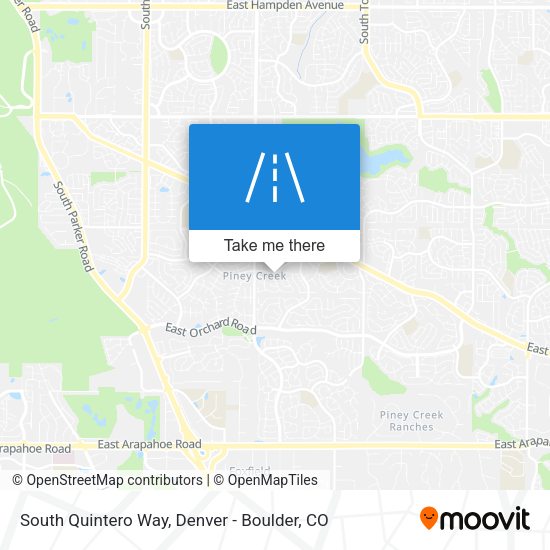 South Quintero Way map