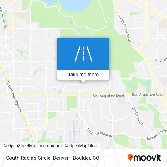 South Racine Circle map