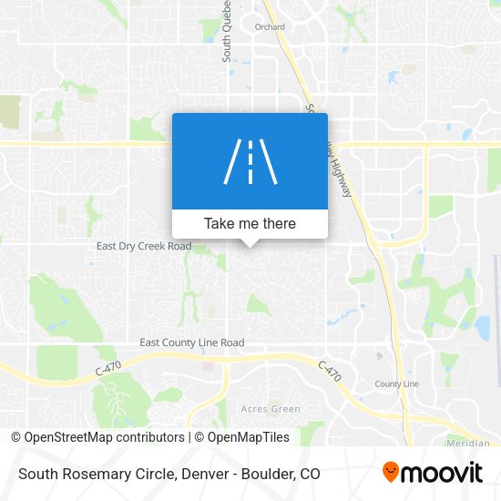 Mapa de South Rosemary Circle