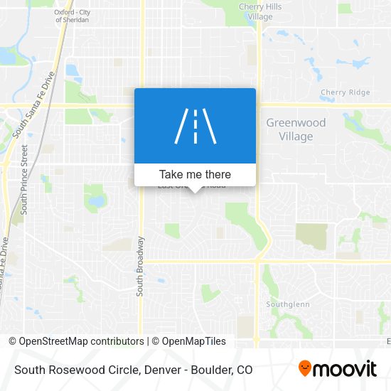 Mapa de South Rosewood Circle
