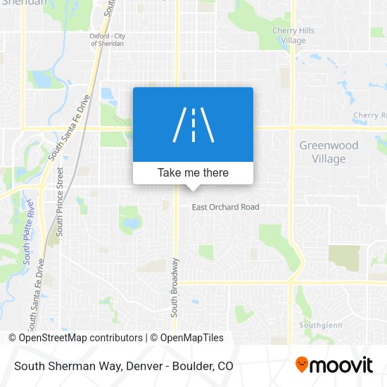 South Sherman Way map