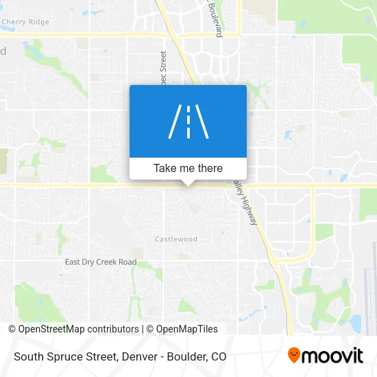 South Spruce Street map