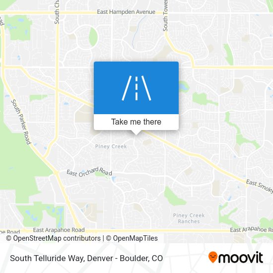 Mapa de South Telluride Way