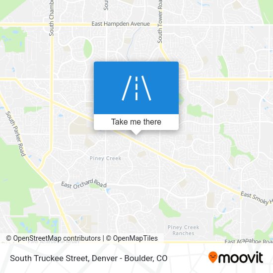 South Truckee Street map