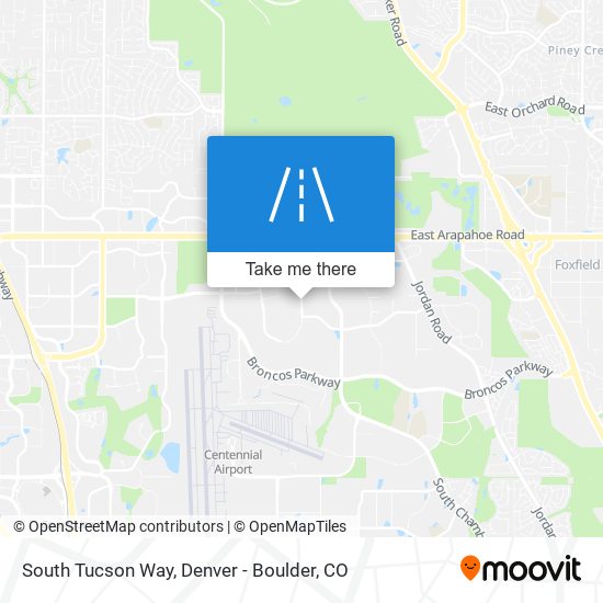 South Tucson Way map