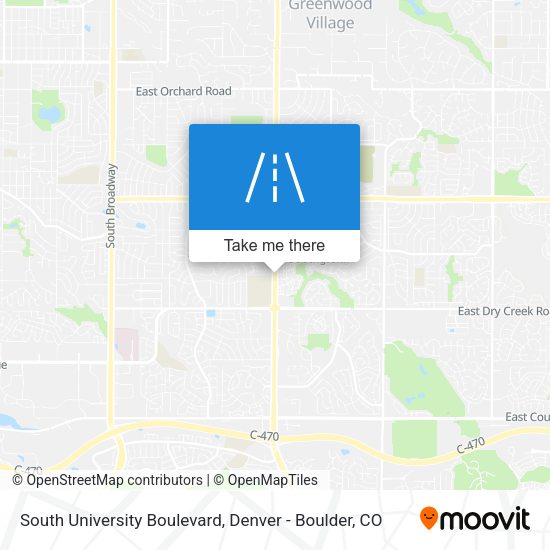 South University Boulevard map