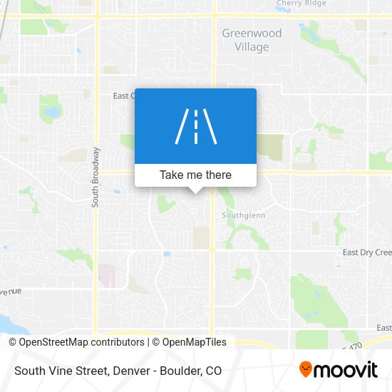 Mapa de South Vine Street