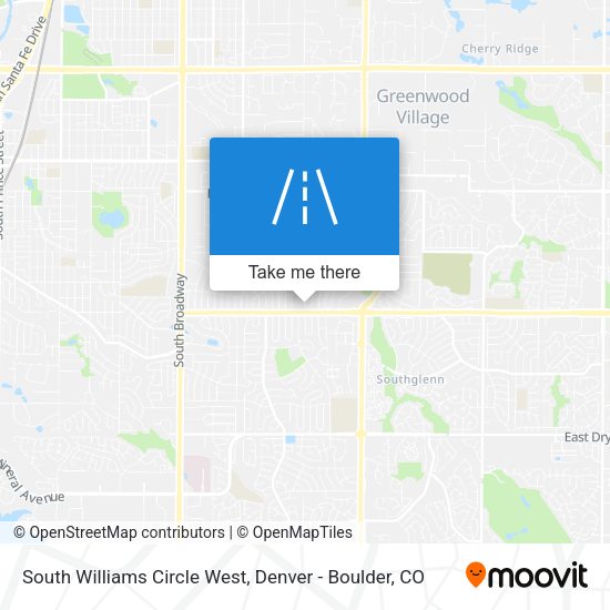 South Williams Circle West map